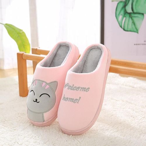 Femmes Mignon Dessin Animé Pantoufles Dames Hiver Maison Modèle Pantoufles Intérieur Maison Chaussures Femme Chaussures Plates Talonspais Nouveau