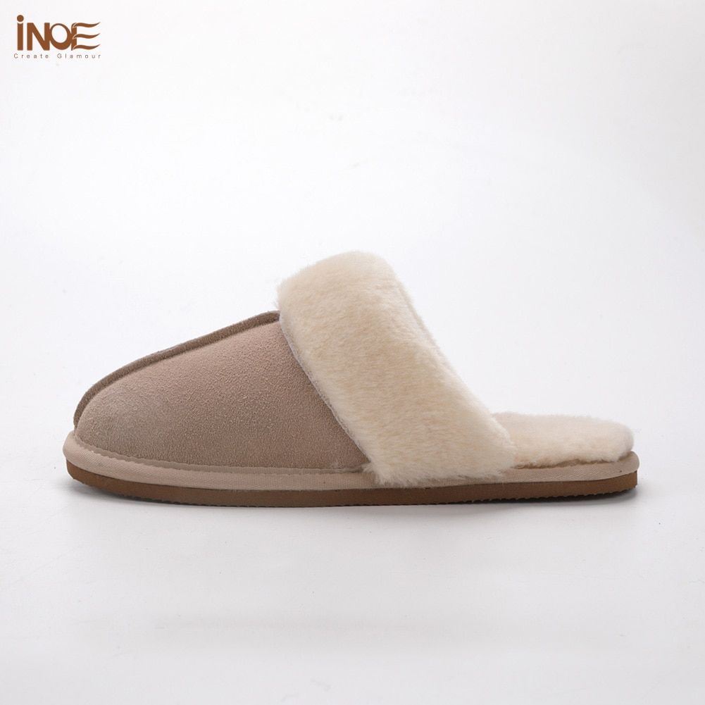Inoe Vache Daim Cuir Peluche Fourrure Doubl Femmes Dcontra... - 4