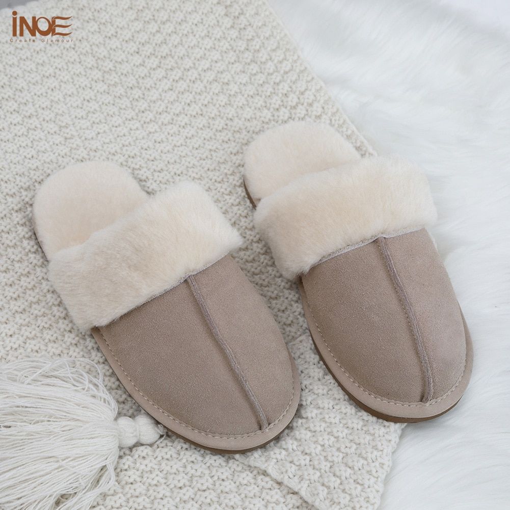 Inoe Vache Daim Cuir Peluche Fourrure Doubl Femmes Dcontra... - 6