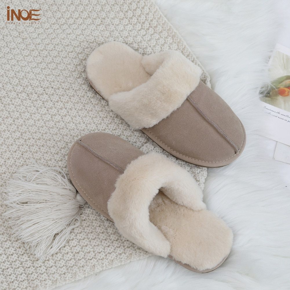 Inoe Vache Daim Cuir Peluche Fourrure Doubl Femmes Dcontra... - 7