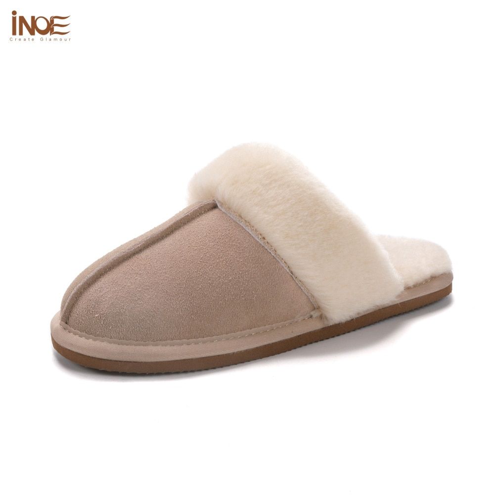 Inoe Vache Daim Cuir Peluche Fourrure Doubl Femmes Dcontra... - 3