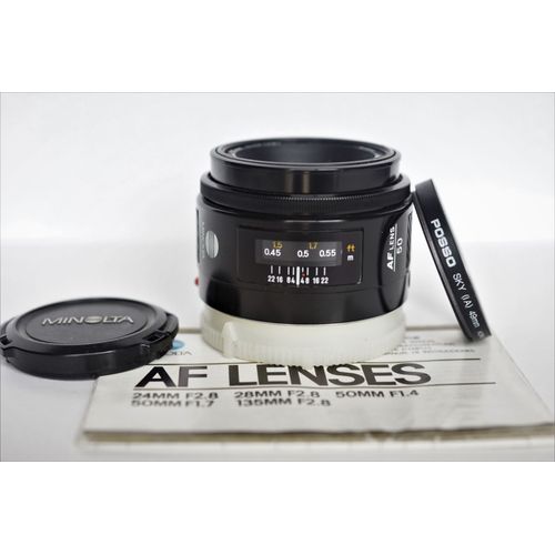 Objectif MINOLTA AF 50mm 1:1.7 pour SONY A