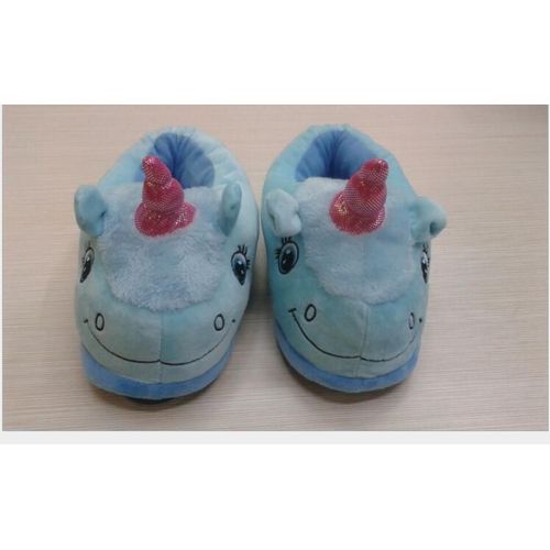 Licorne Taille Pour Adultes, Pantoufles De Maison Pour Femmes, Mignonnes Chaussures En Fourrure De Dessin Animé Unisexe, Pantoufle D'intérieur, Chinelo K46