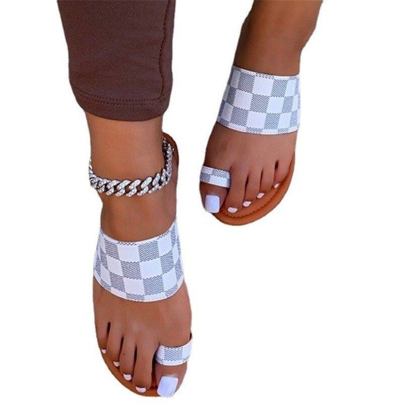 Luxury Women Flat Heels Flip Flop Slippers Summers Flat Heel... - 6