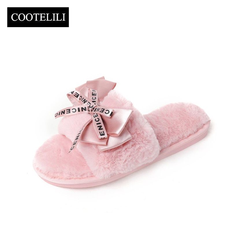 Mignons Chaussons En Peluche Type Mules Pour Femmes, Pantouf... - 3