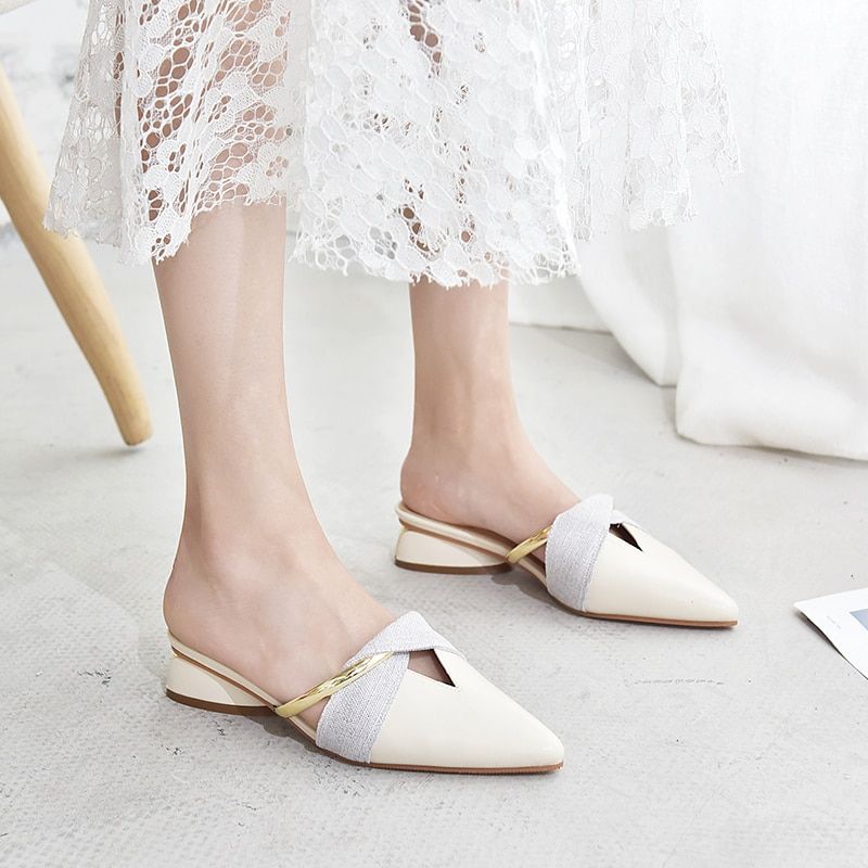 Mules  Bout Pointu Pour Femmes, Chaussures D'extrieur, Cou... - 4