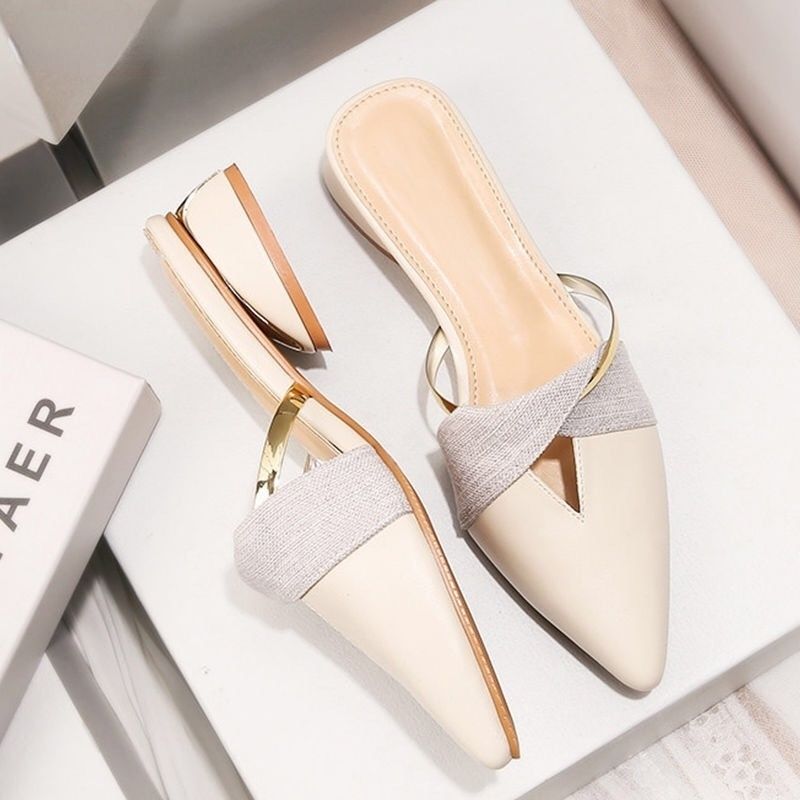 Mules  Bout Pointu Pour Femmes, Chaussures D'extrieur, Cou...
