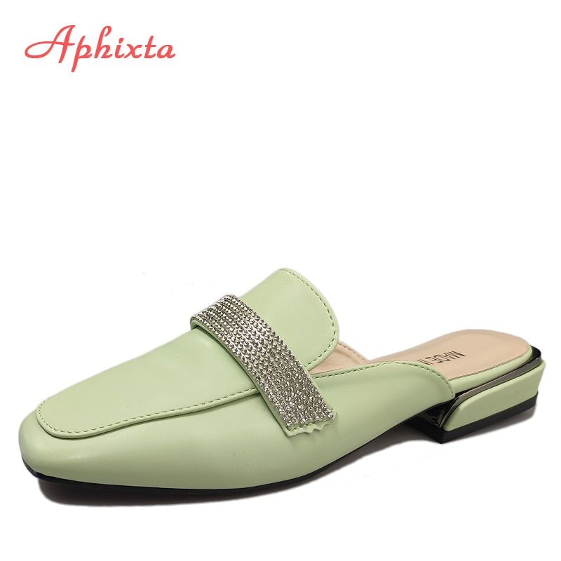 Mules  Chane Pour Femmes, Mules  Bout Carr Et  Rayures,...