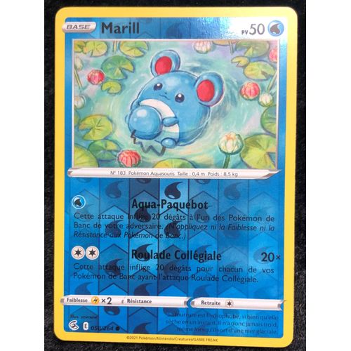 Marill Reverse 058/264 Série Épée Et Bouclier Poing De Fusion 