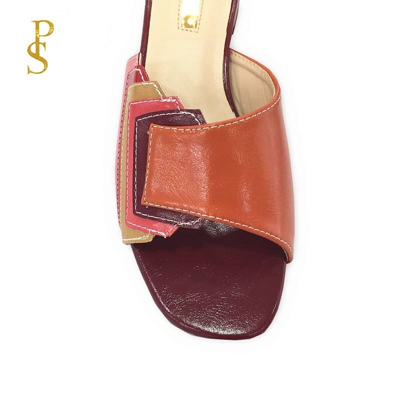 Mules  Talon Multicolores, Patchwork De Couleurs, Style Nig... - 6