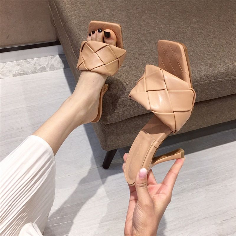 Mules  Talons Hauts 9cm Pour Femmes, Sandales D't De Luxe... - 4