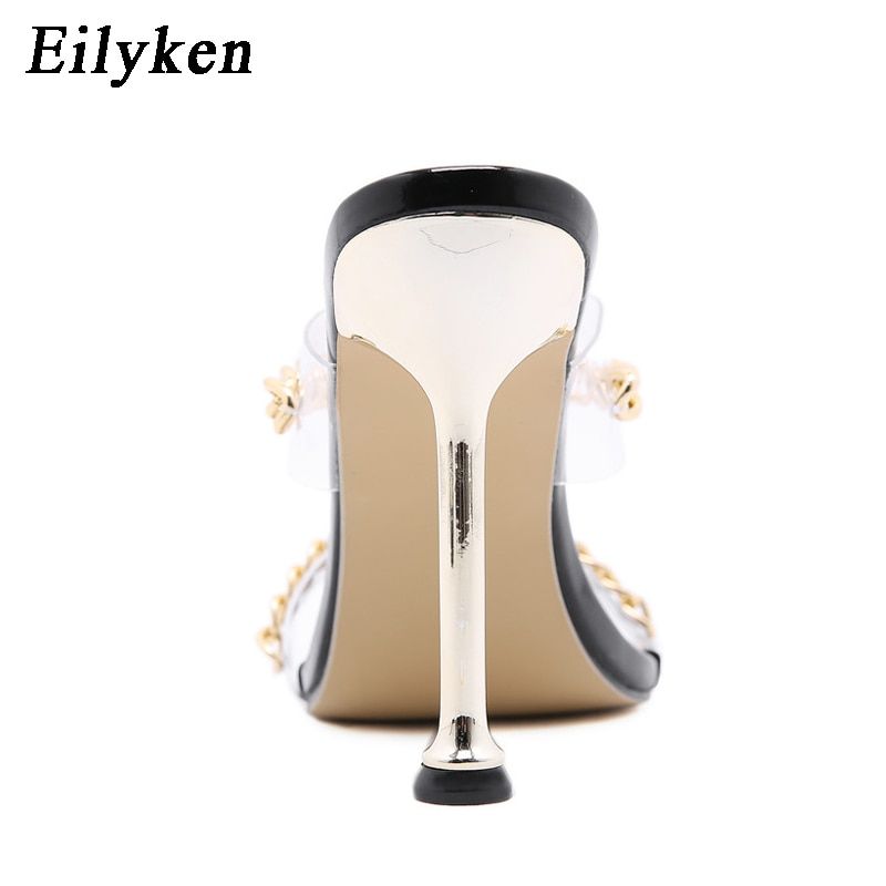 Mules  Talons Hauts En Pvc Transparent Pour Femme, Chaussur... - 5