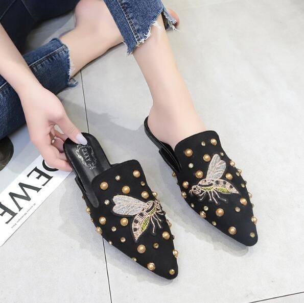 Mules De Luxe Pour Femmes, Pantoufles Chinoises D't, Chaus...