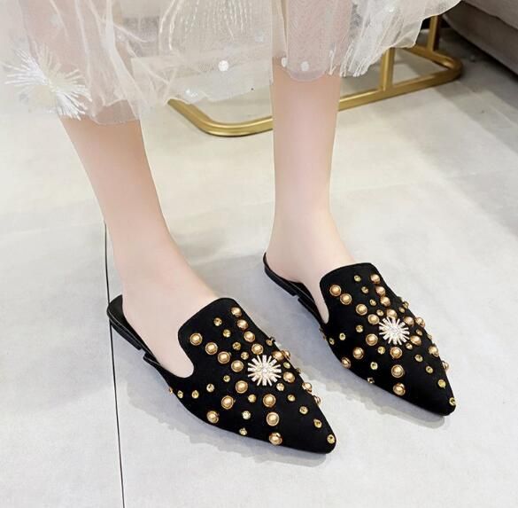 Mules De Luxe Pour Femmes, Pantoufles Chinoises D't, Chaus...