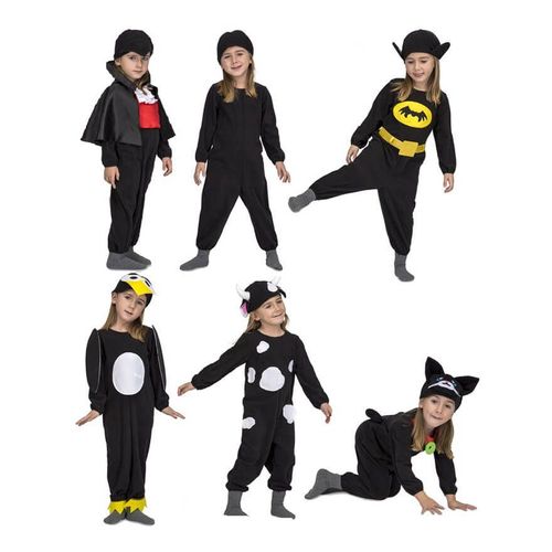 Déguisement Multiple Noir 6 Dans 1 Pour Enfant Et Bebe