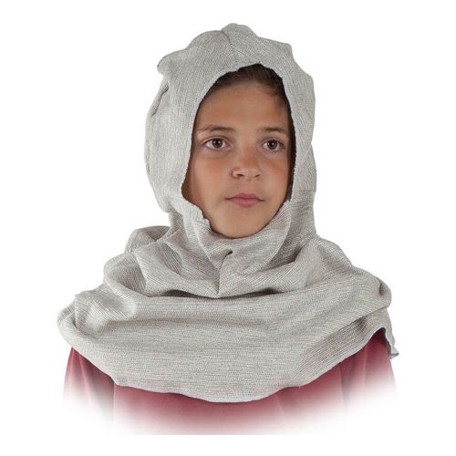 Capuche Médiévale Grise Pour Enfant