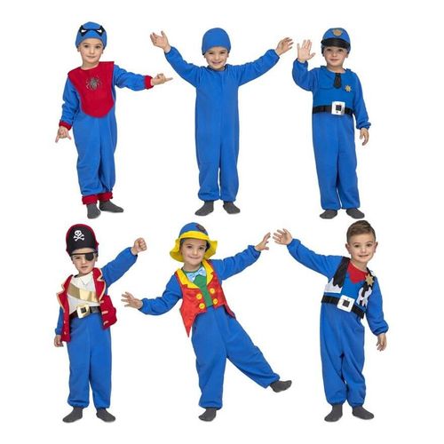 Déguisement Multiple Bleu 6 In 1 Pour Enfant Et Bébé