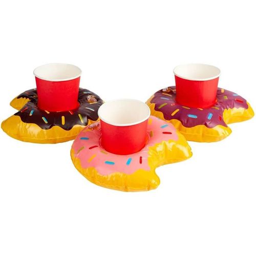 Porte-Gobelet Inflabe En 3 Couleurs Assorties De 20 Cm