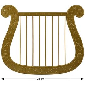 Harpe Ou Lyre Dor?E 28x23 Cm