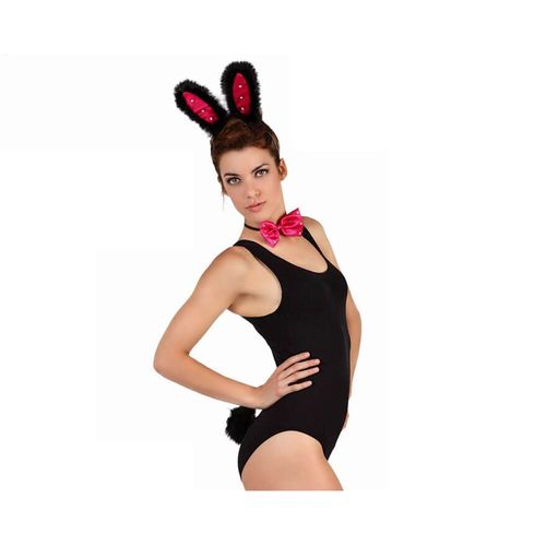 Set De Lapin Rose Et Noir (3 Pièces)