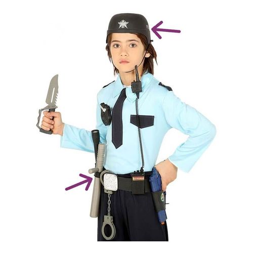 Kit De Police Avec Casque