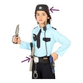 Kit De Police Avec Casque