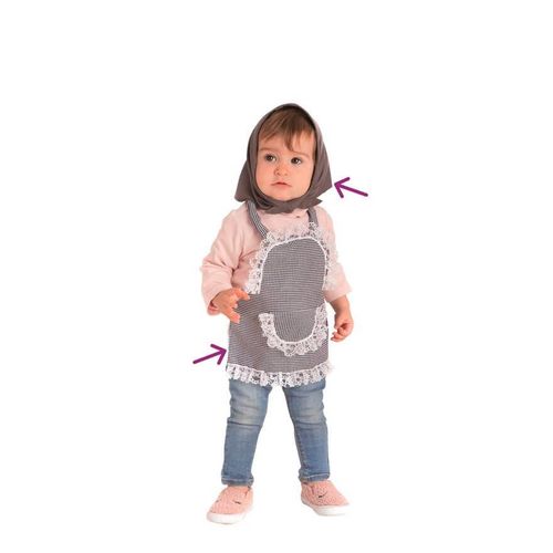 Kit Bébé Châtaigne: Tablier Et Mouchoir