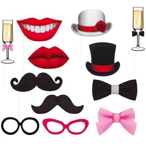Photocall Pack Avec 12 Pièces De Fête Géantes