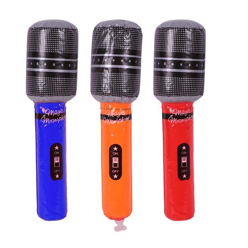 Microphone Gonflable Dans Des Couleurs Assorties 25cm