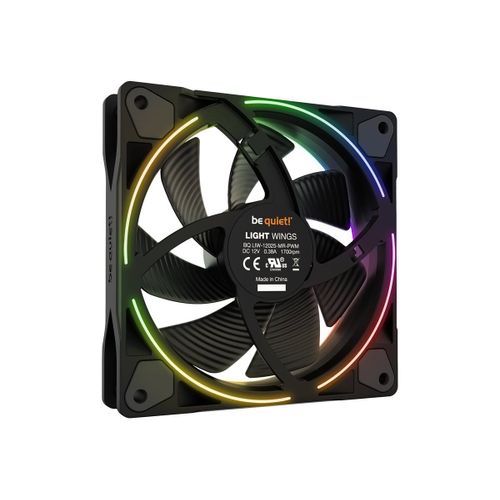 be quiet! Light Wings - Ventilateur châssis - PWM - 120 mm - noir (pack de 3)