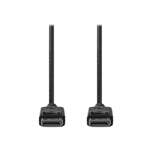 Nedis - Câble DisplayPort - DisplayPort (M) pour DisplayPort (M) - DisplayPort 1.2 - 2 m - rond, support 4K - noir