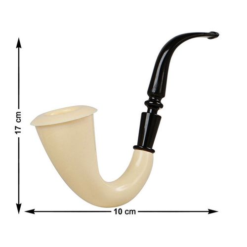 Pipe Élégante Noire Et Blanche 10x17 Cm