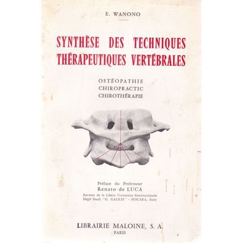 Synthèse Des Techniques Thérapeutiques Vertébrales