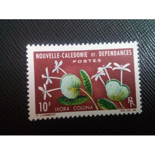 Timbre Nouvelle Caledonie Yt 320 Ixora Collina 1965 (130106)