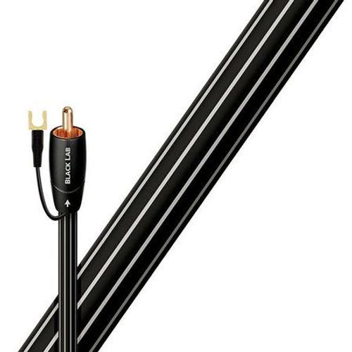 AudioQuest Black Lab - Câble de subwoofer - RCA mâle pour RCA mâle - 12 m - rayures noires/blanches