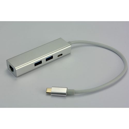 Hub USB Type C vers 2 ports USB 3.0, port Ethernet10/100/1000 et Power Delivery