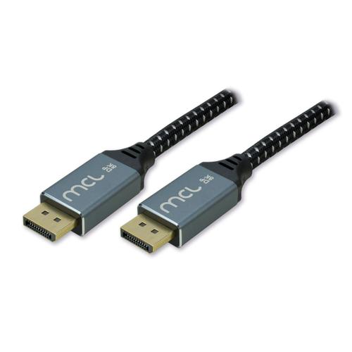 MCL - Câble DisplayPort - DisplayPort (M) - DisplayPort 1.4 - 3 m - support 8K60Hz (7680 x 4320) - noir, blanc