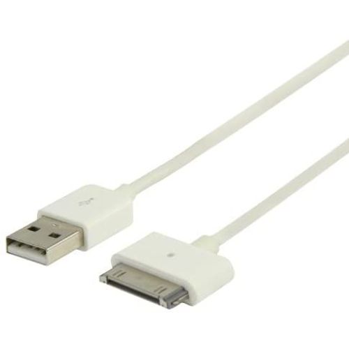 Valueline - Câble de chargement / de données - USB mâle pour Apple Dock mâle - 1 m - blanc - pour Apple iPad/iPhone/iPod (Apple Dock)