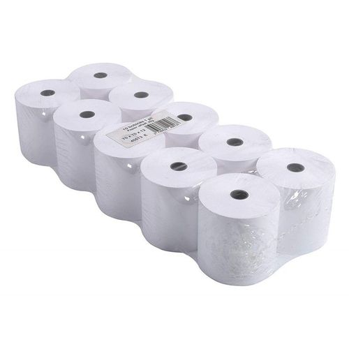 Lot 10 Bobines Pour Ticket De Caisse -Papier 60g - 70x70x12 - Exacompta -40513e