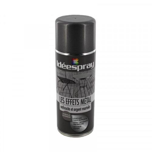 Bombe De Peinture Idéespray - Anthracite Et Argent Martelés - Sinto - 400ml