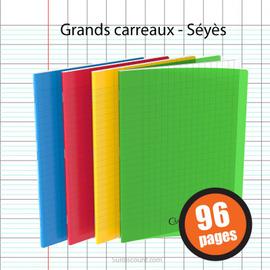 CONQUERANT Cahier format A4 96 pages 70g grands carreaux Séyès