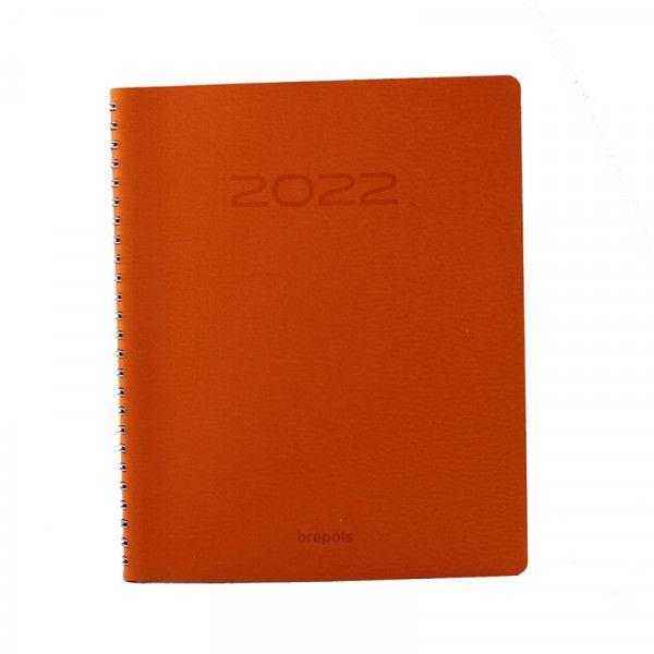 Agenda Semainier 2024 Timing Calvi - 17,1 x 22 cm - Orange