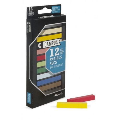 Boîte De 12 Pastels À Sec Campus Assortis