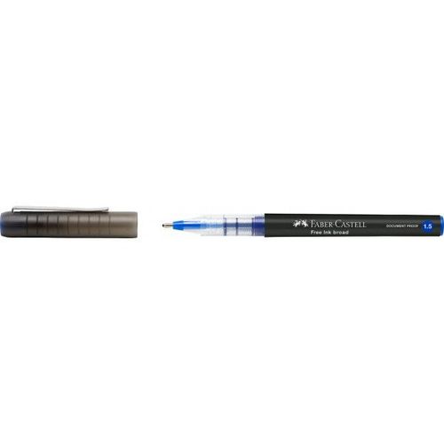 Stylo Roller Free Ink Broad 1,5mm Bleu Faber-Castell