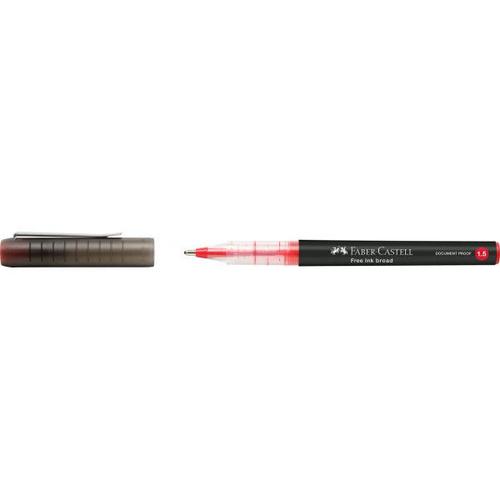 Stylo Roller Free Ink Broad 1,5mm Rouge Faber-Castell