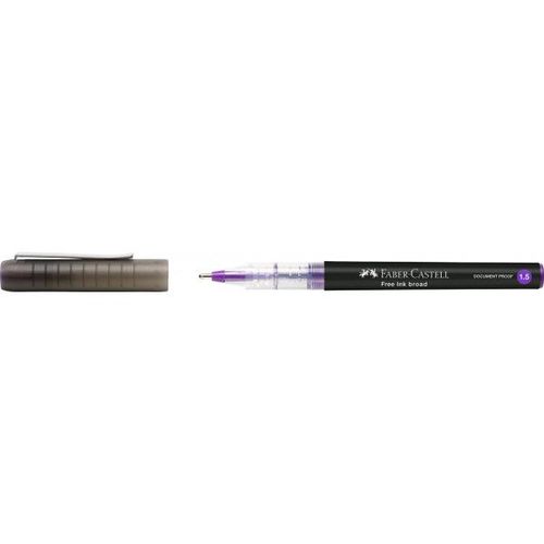 Stylo Roller Free Ink Broad 1,5mm Violet Faber-Castell