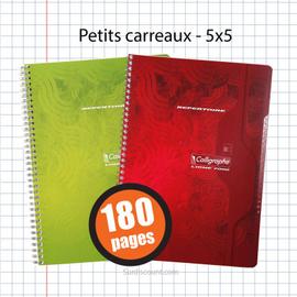 OXFORD Carnet Répertoire Spirale couv PP 11x17cm 180 pages réglure