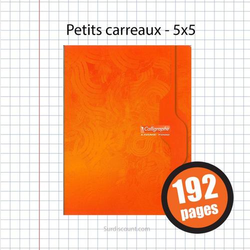 Cahier - 24x32(Cm) - Petits Carreaux - 192 Pages - Couverture En Carton - Sans Spirale - Clairefontaine - Calligraphe