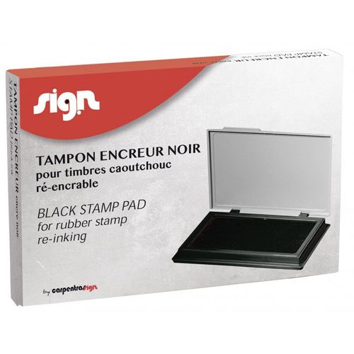 Tampon Encreur Réencrable Noir Sign