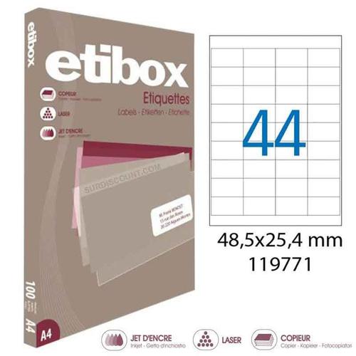 Boite De 4400 Étiquettes - Format 48,5x25,4mm - Etibox - Apli 119771